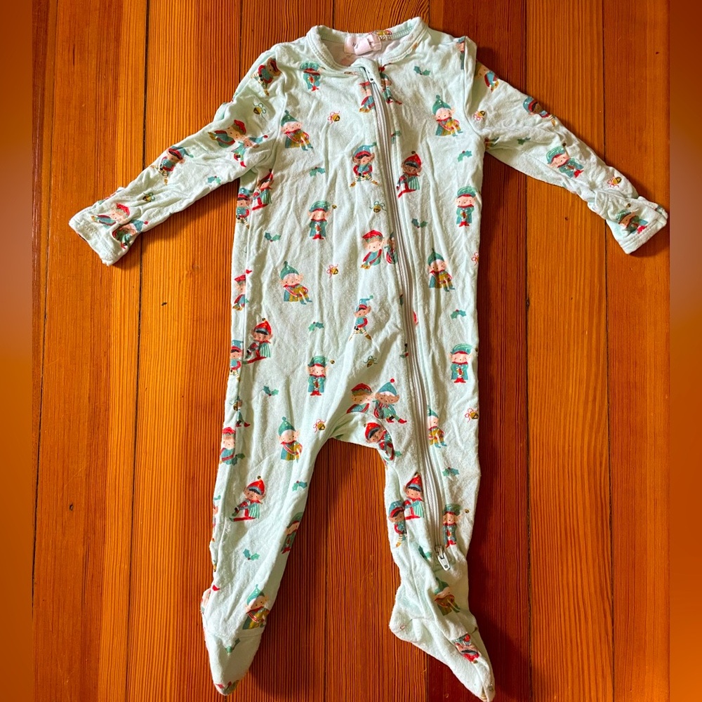 Angel Dear Christmas Footie Size 3-6 Months
